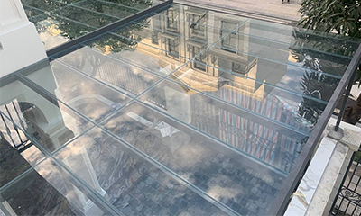 Thiết kế thi công mái che cố định, giếng trời mái cố định